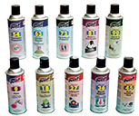 Range of Duzzit Aerosols